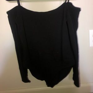 Express Long Sleeve Off the Shoulder Bodysuit